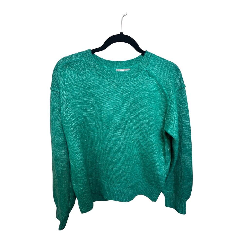 NWOT J Crew Relaxed Pullover Sweater Kelly Green Size S - Picture 5 of 8